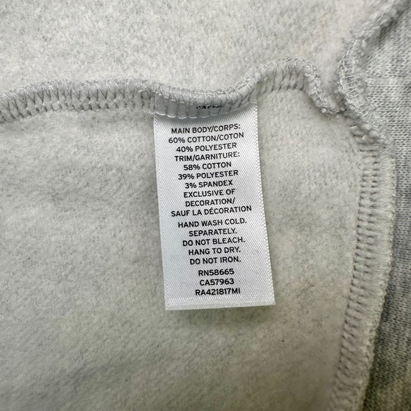 Rachel Parcell Gray Sweatshirt Crewneck Pearl Beads Size Large Worn Once EUC - Picture 4 of 5